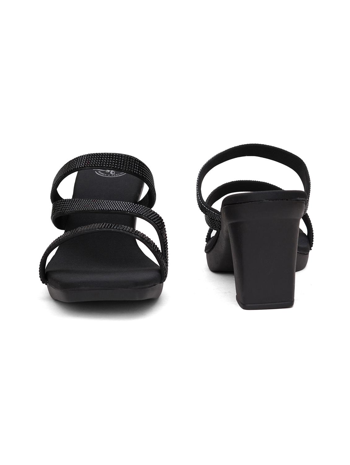 women black slip on block heels - 21991833 -  Standard Image - 1