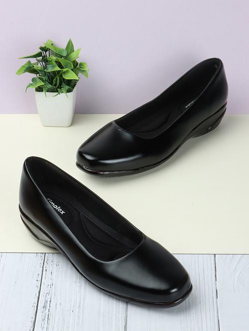 women black solid ballerina - 21991860 -  Standard Image - 0