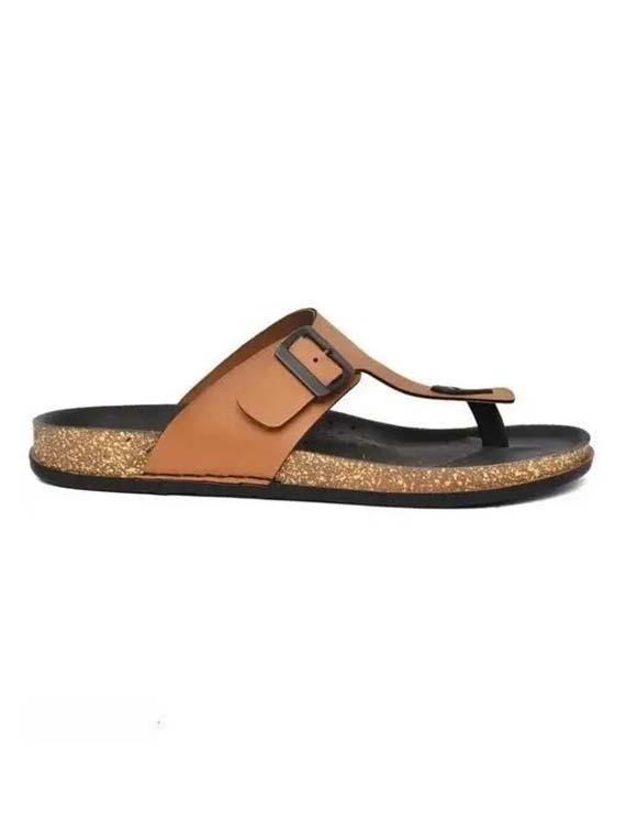 men tan toe seperator sandal - 21991901 -  Standard Image - 1