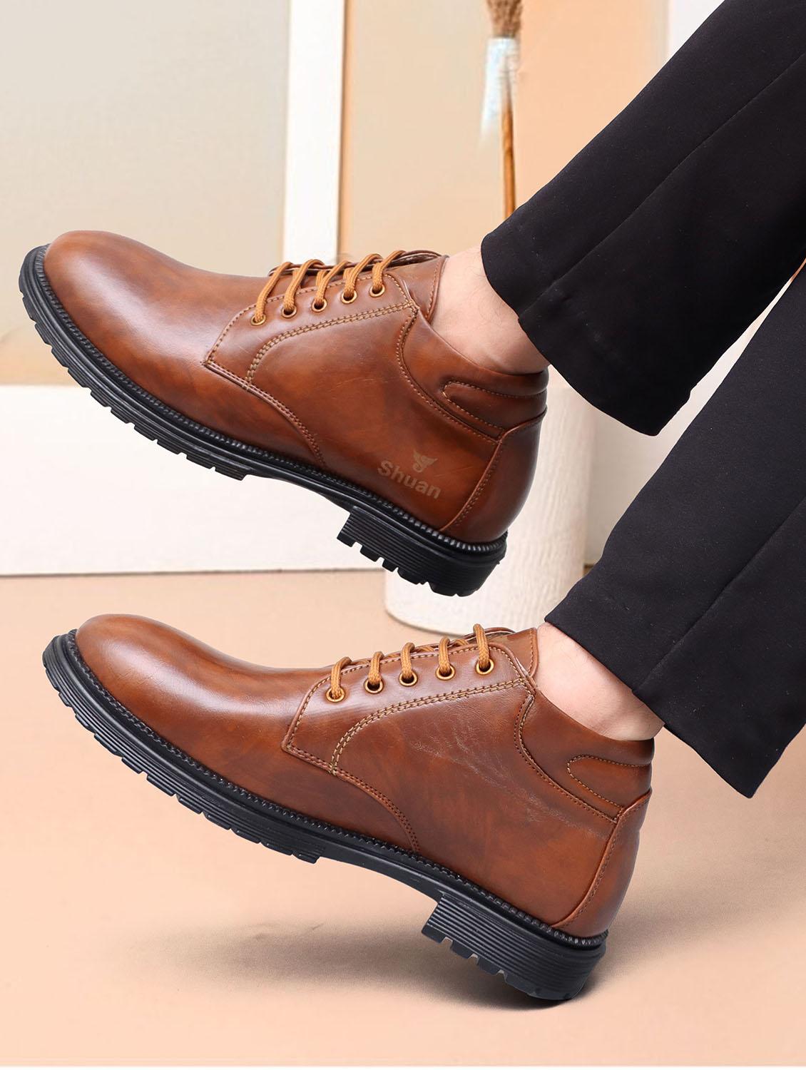 men tan lace up ankle boot - 21992418 -  Standard Image - 1
