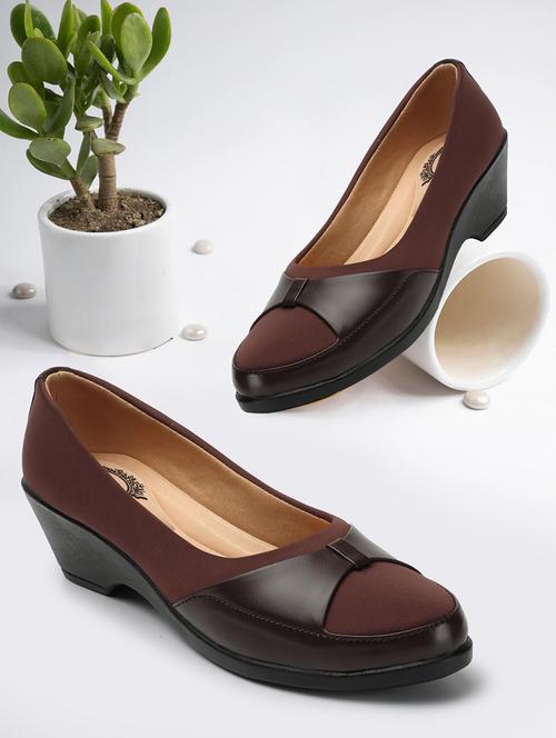 women brown slip on ballerina - 21992562 -  Standard Image - 0