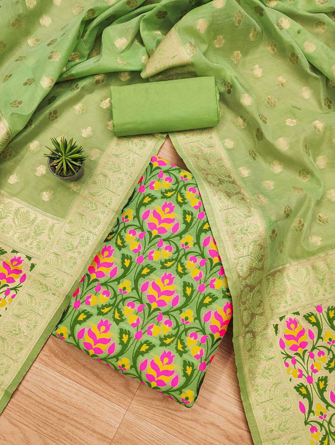 women self design unstitched suit set - 21993072 -  Standard Image - 1