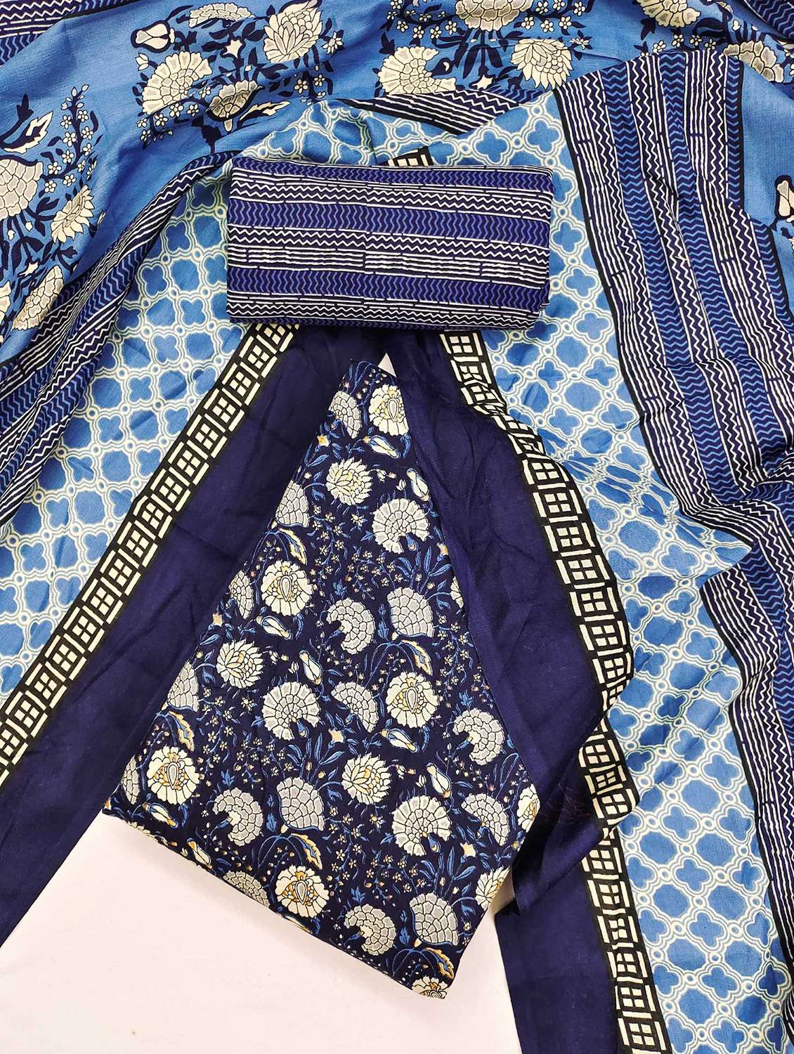 women floral printed unstitched suit set - 21993115 -  Standard Image - 1