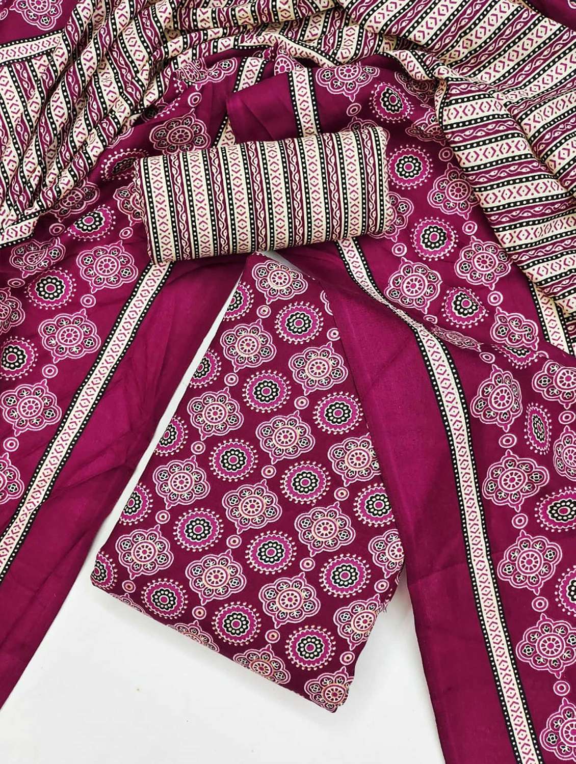 women floral printed unstitched suit set - 21993140 -  Standard Image - 1