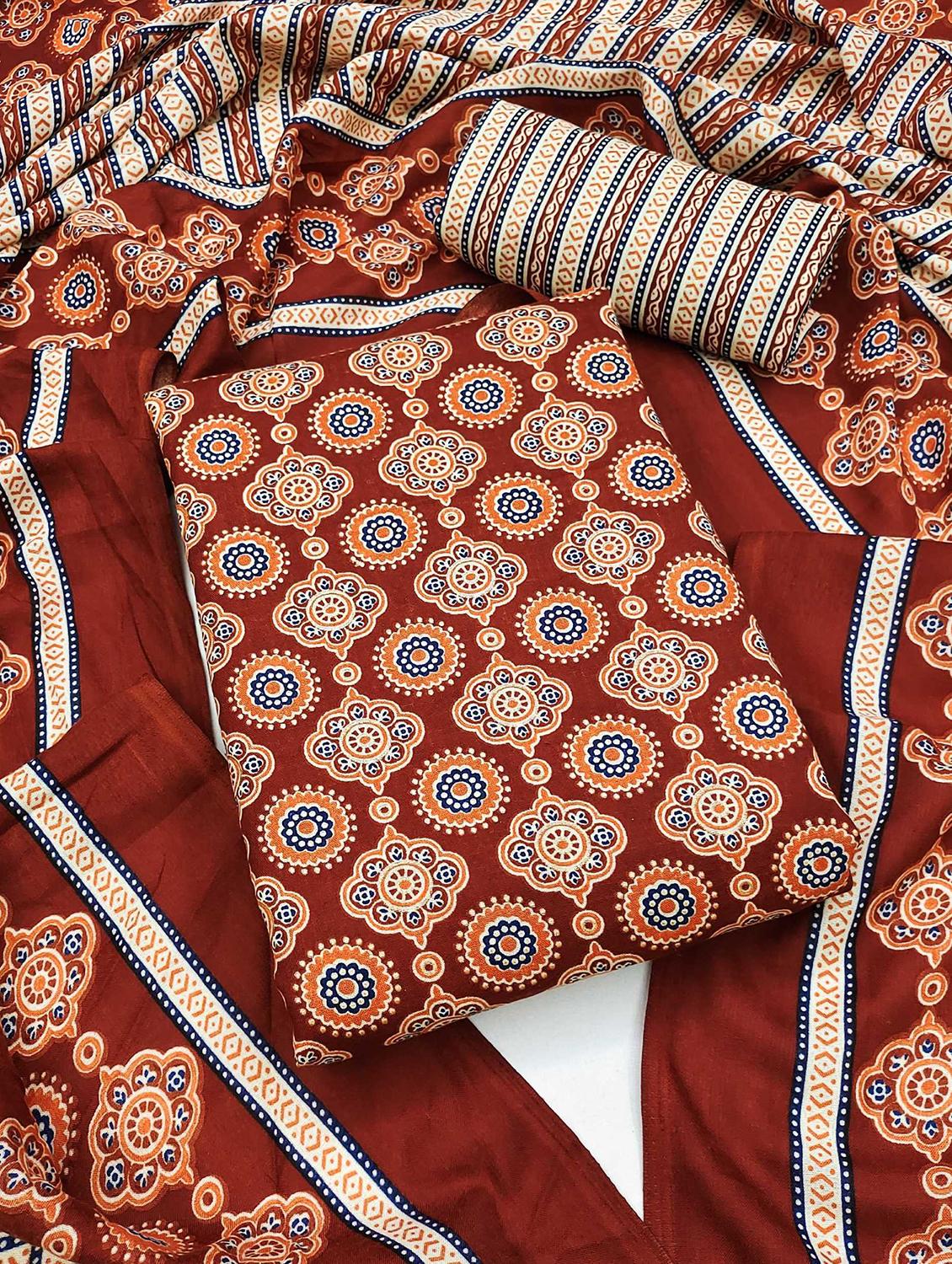 women floral printed unstitched suit set - 21993141 - Zoom Image - 0