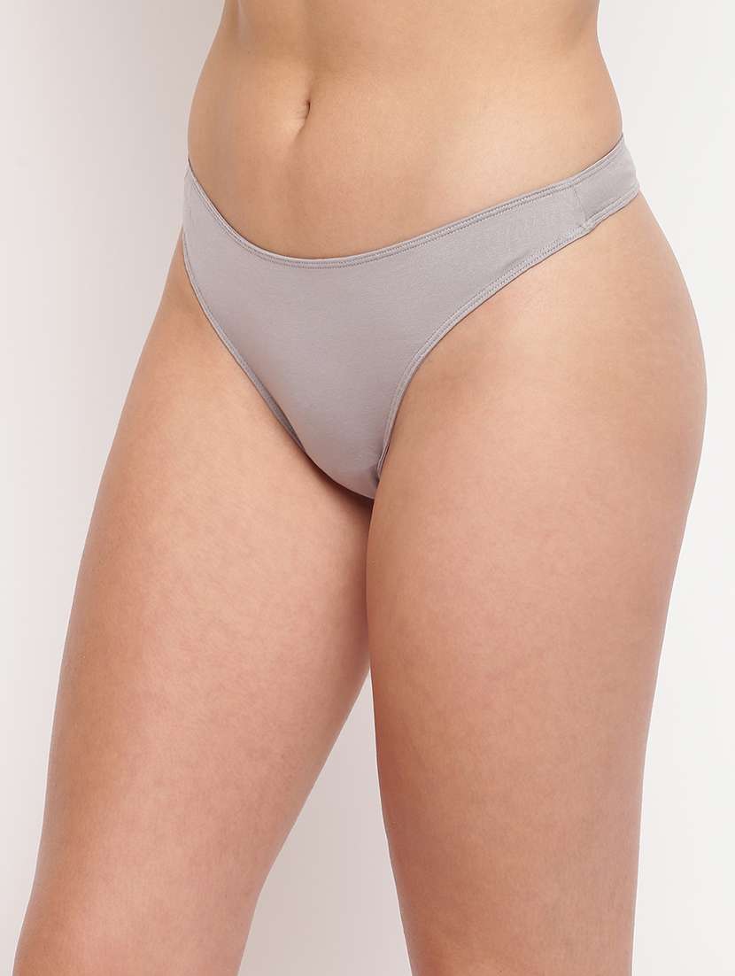 women pack of 3 solid low rise thongs panty - 21993210 -  Standard Image - 1