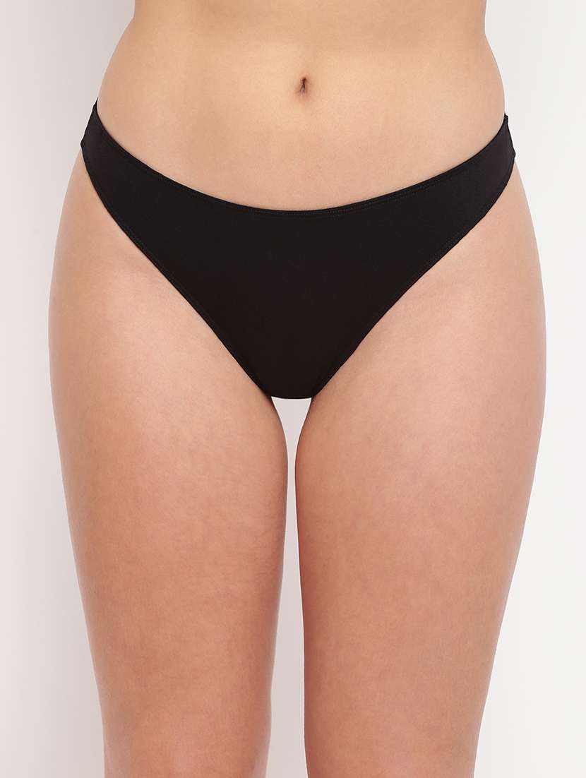 women pack of 3 solid low rise thongs panty - 21993211 -  Standard Image - 1