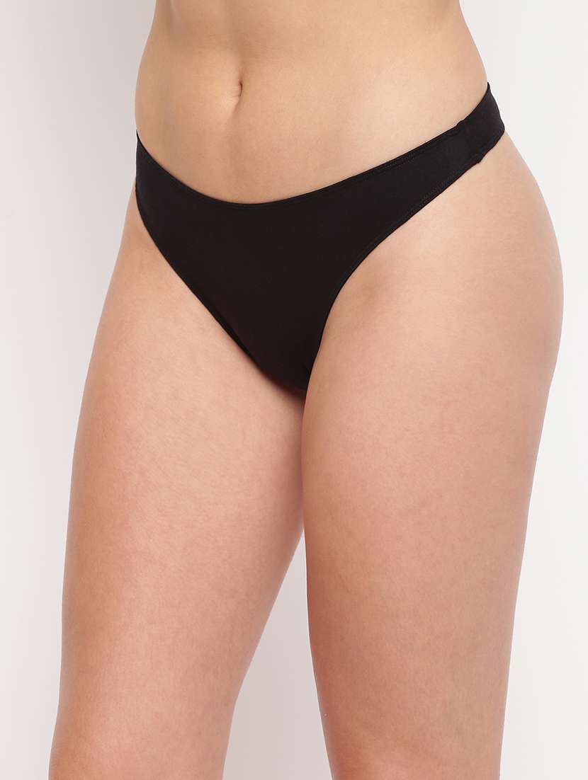 women pack of 3 solid low rise thongs panty - 21993212 -  Standard Image - 1