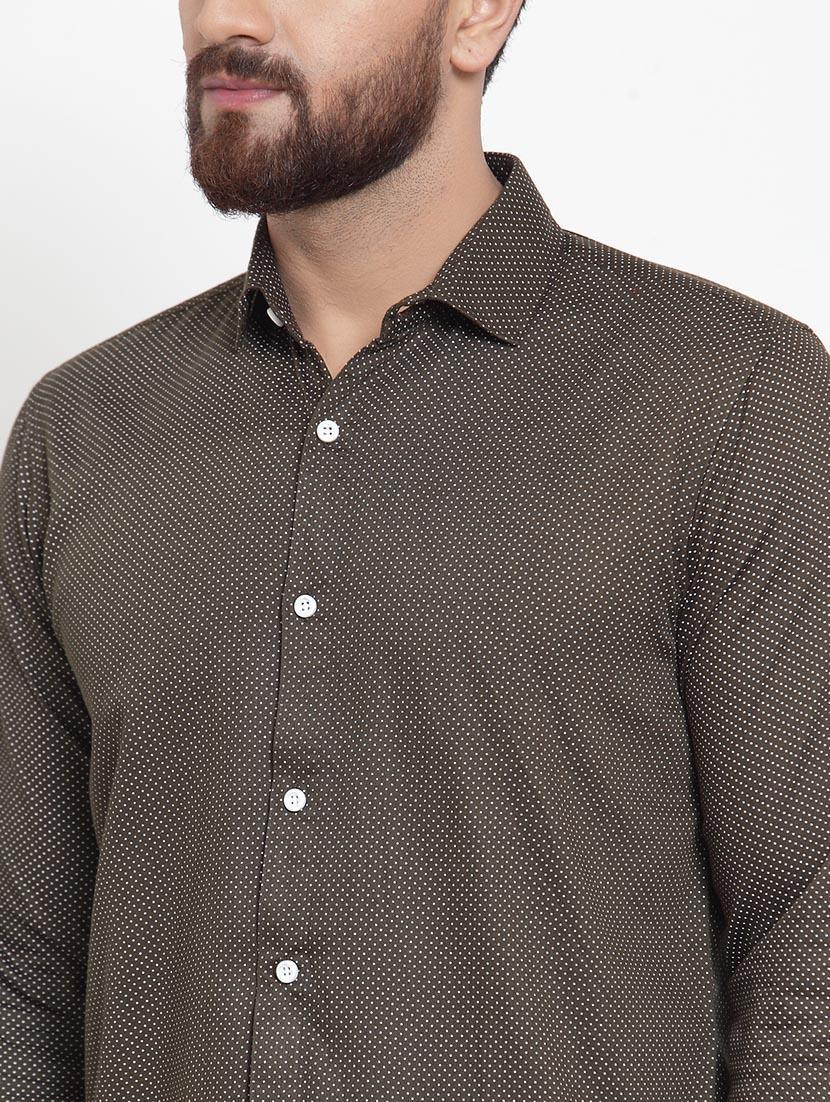 men solid long sleeve slim fit casual shirt - 21993315 - Standard Image - 4