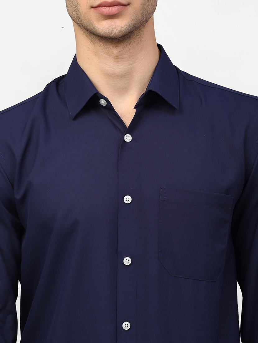 men solid long sleeve regular fit casual shirt - 21993331 - Standard Image - 4