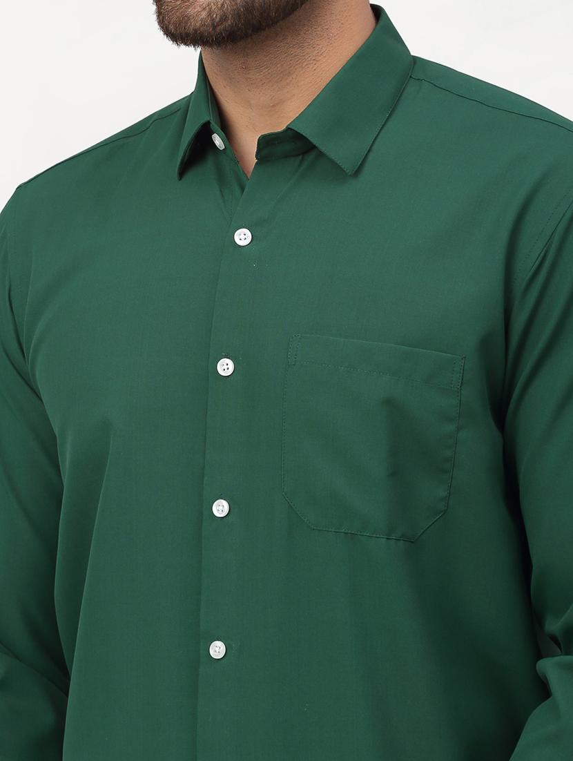 men solid long sleeve regular fit casual shirt - 21993332 - Standard Image - 4