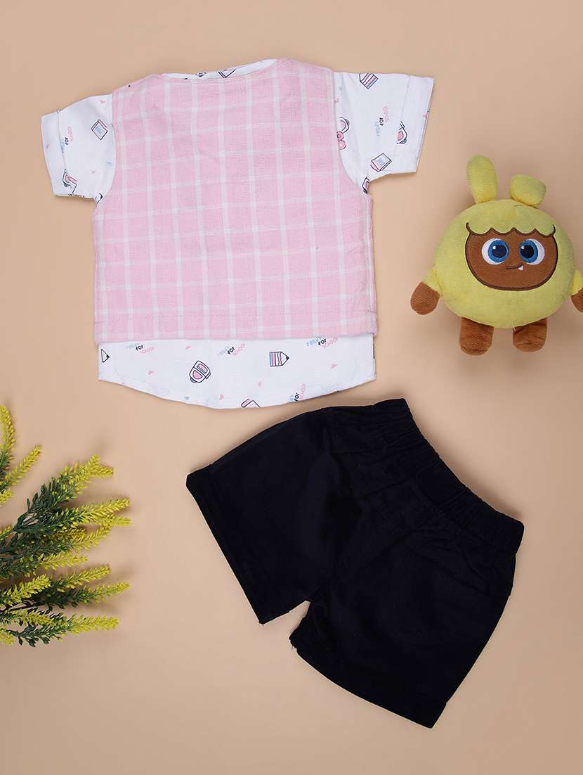 boys printed shirt & shorts casual wear set - 21993431 -  Standard Image - 1