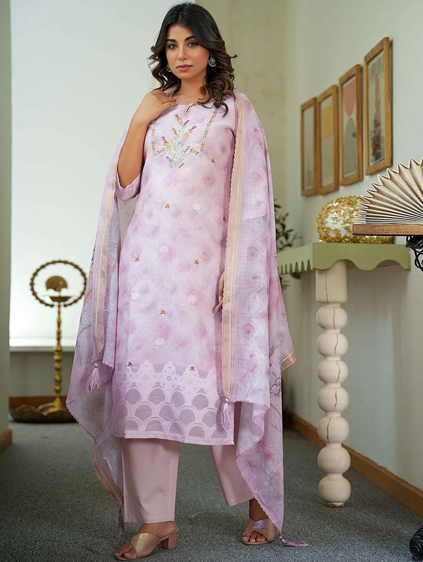 women printed kurta and pant with dupatta set - 21993605 -  Standard Image - 1
