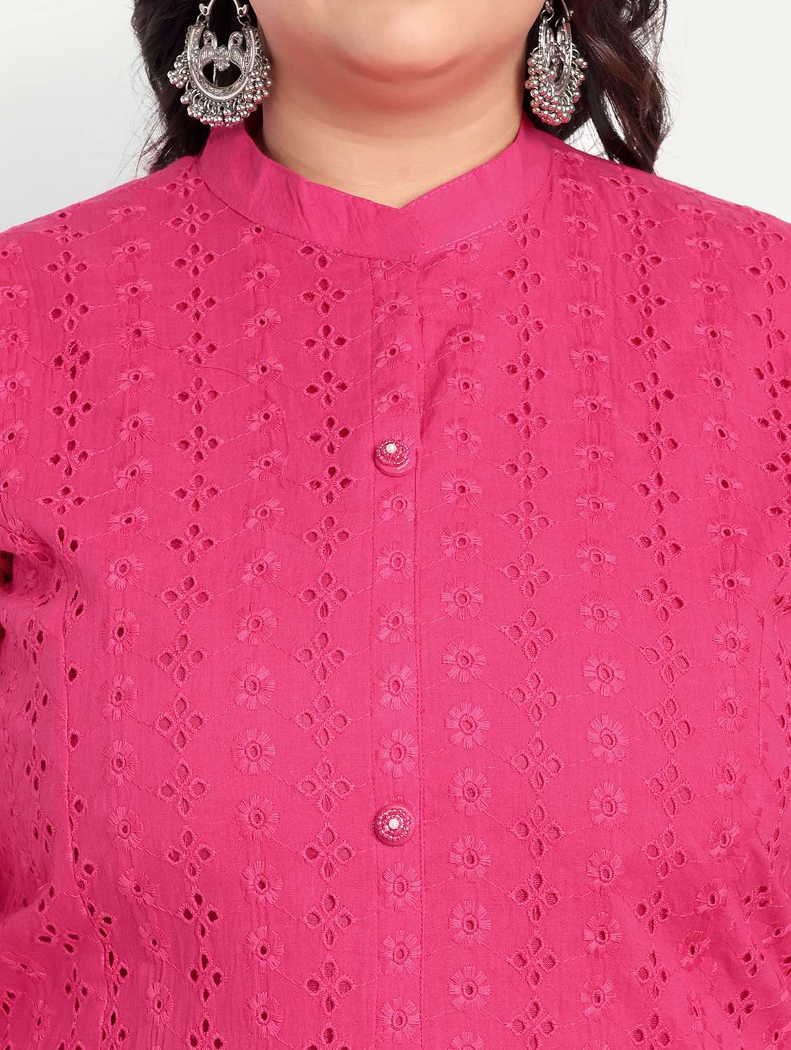 women plus size self designed straight kurta - 21993641 -  Standard Image - 4