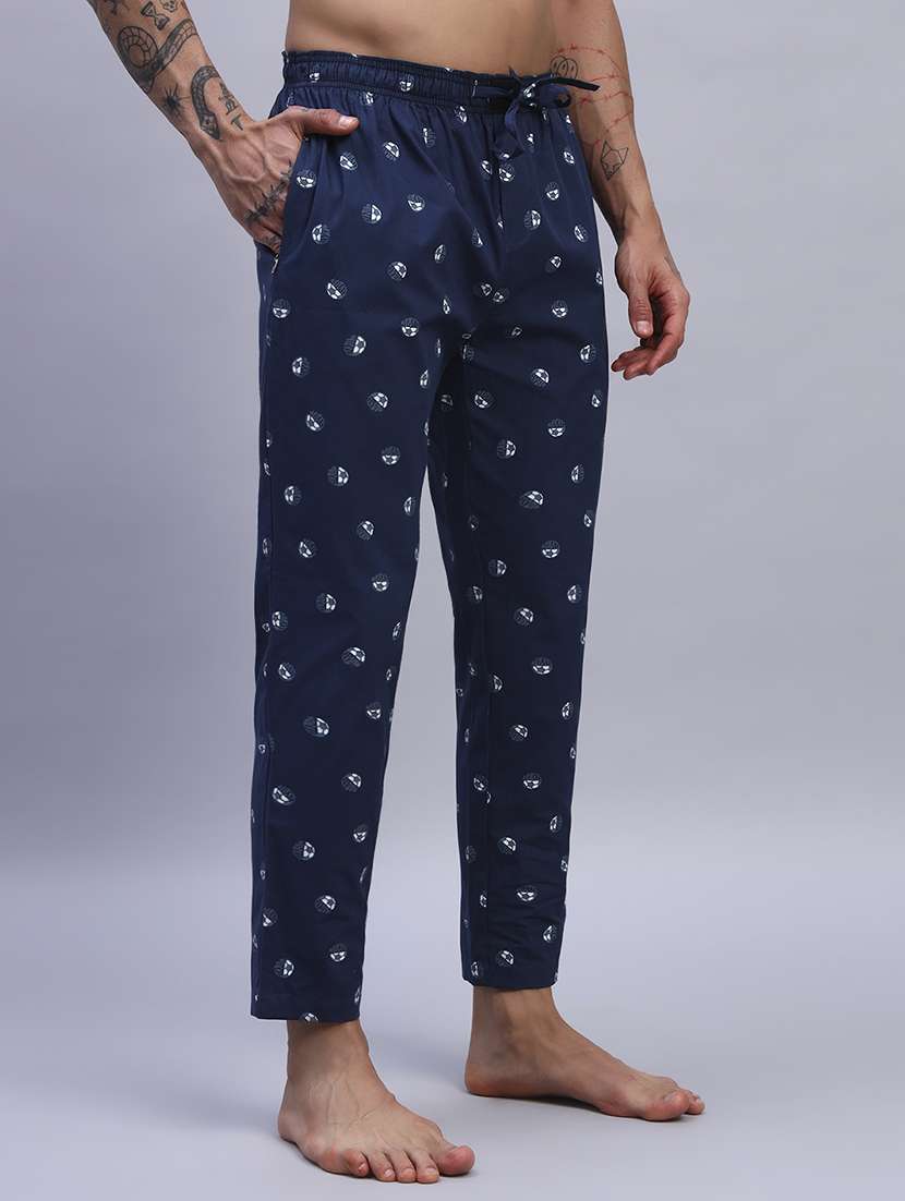 men printed mid rise regular fit pyjama - 21993708 - Standard Image - 1