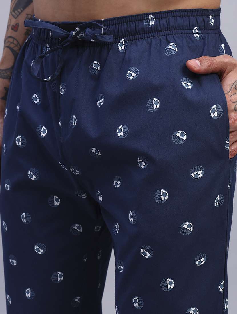 men printed mid rise regular fit pyjama - 21993708 - Standard Image - 4
