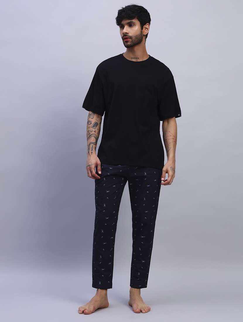 men printed mid rise regular fit pyjama - 21993710 - Standard Image - 4
