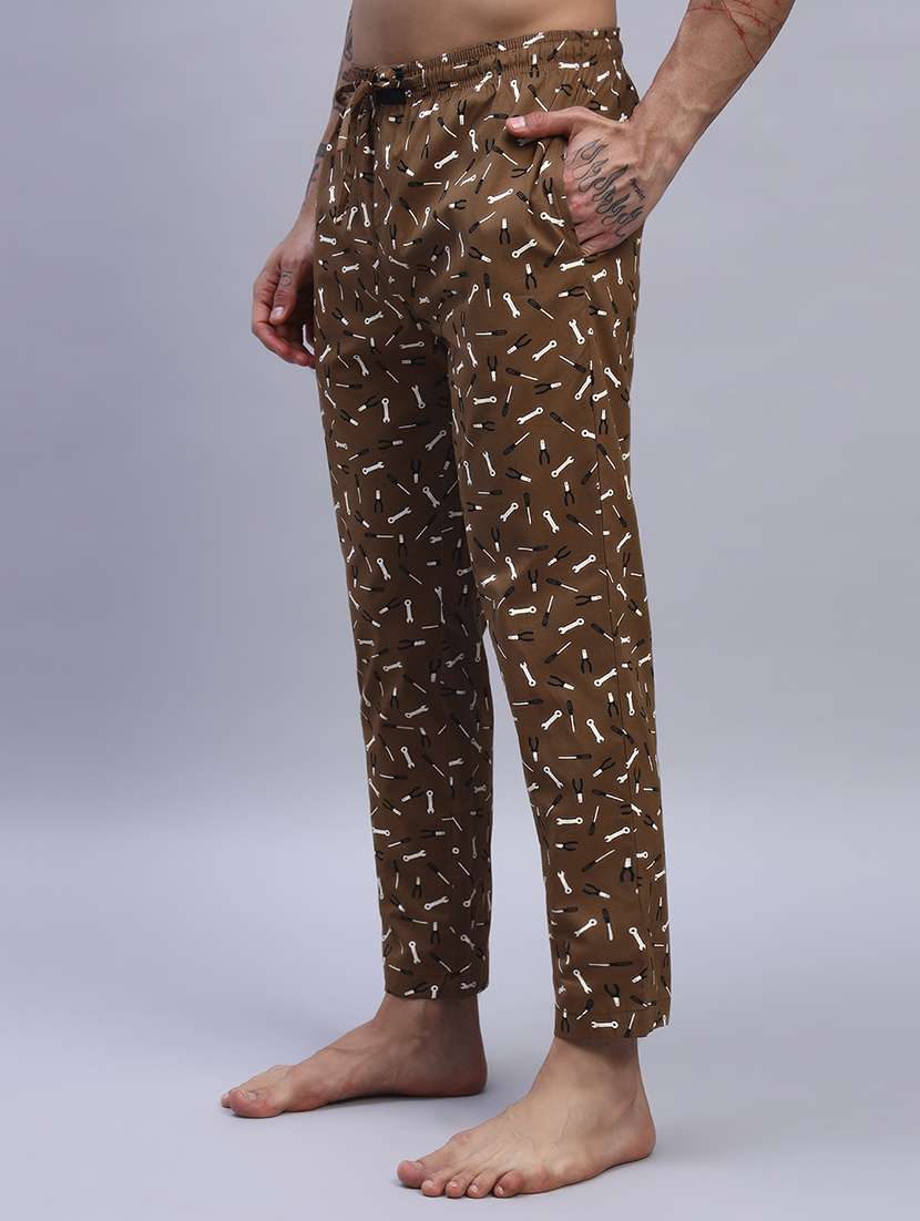 men printed mid rise regular fit pyjama  - 21993711 -  Standard Image - 1