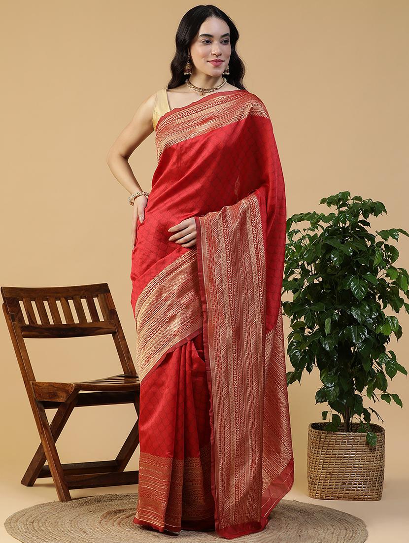 women self design banarasi saree with blouse - 21993734 -  Standard Image - 1