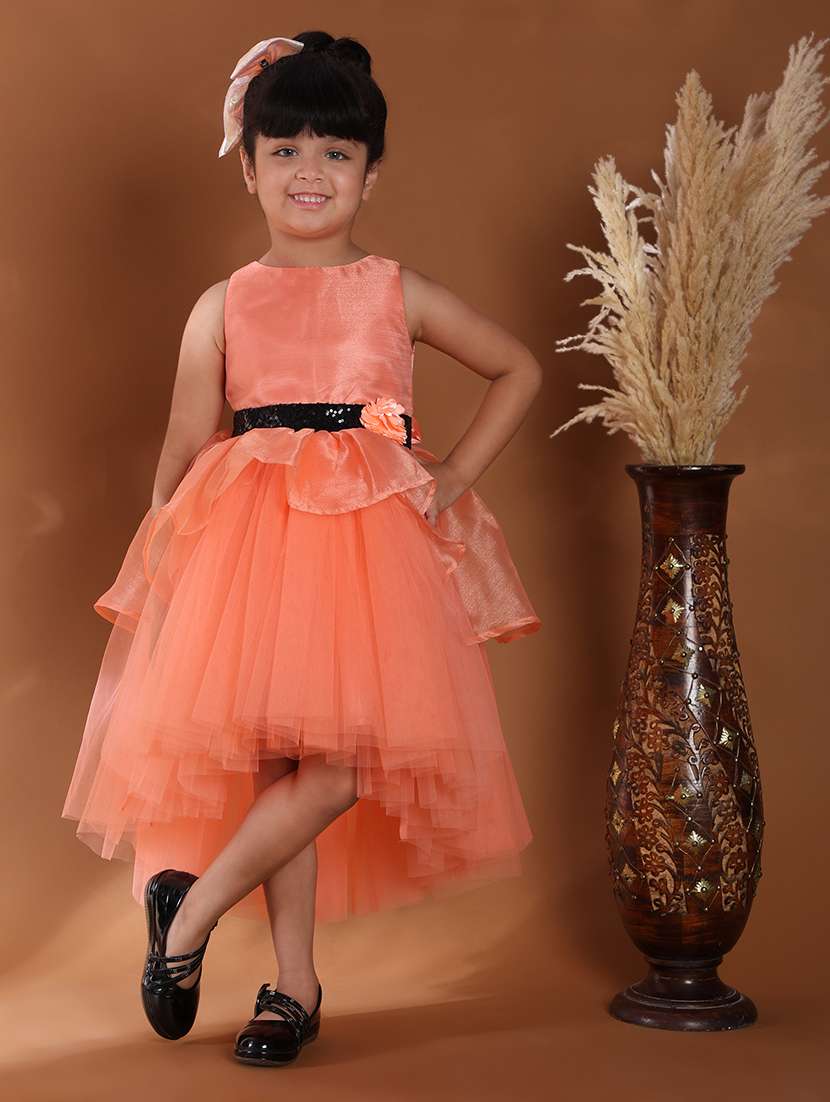 girls soldi sleeveless high low dress