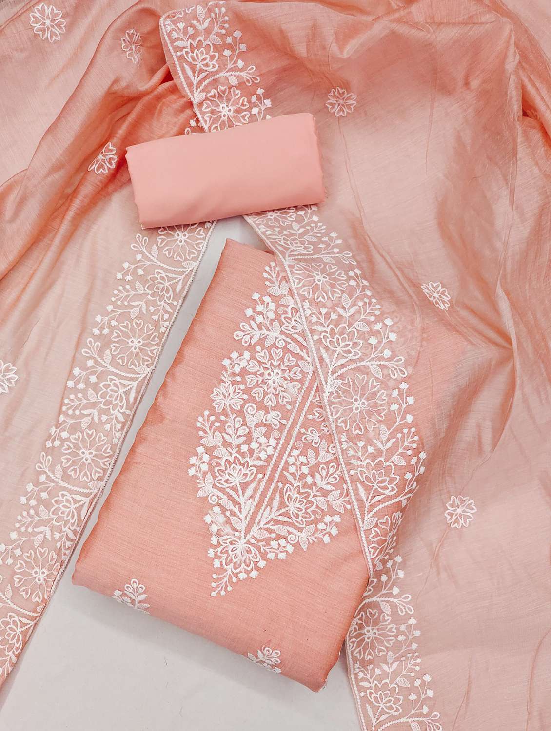 women embroidered unstitched suit set - 21993814 -  Standard Image - 1