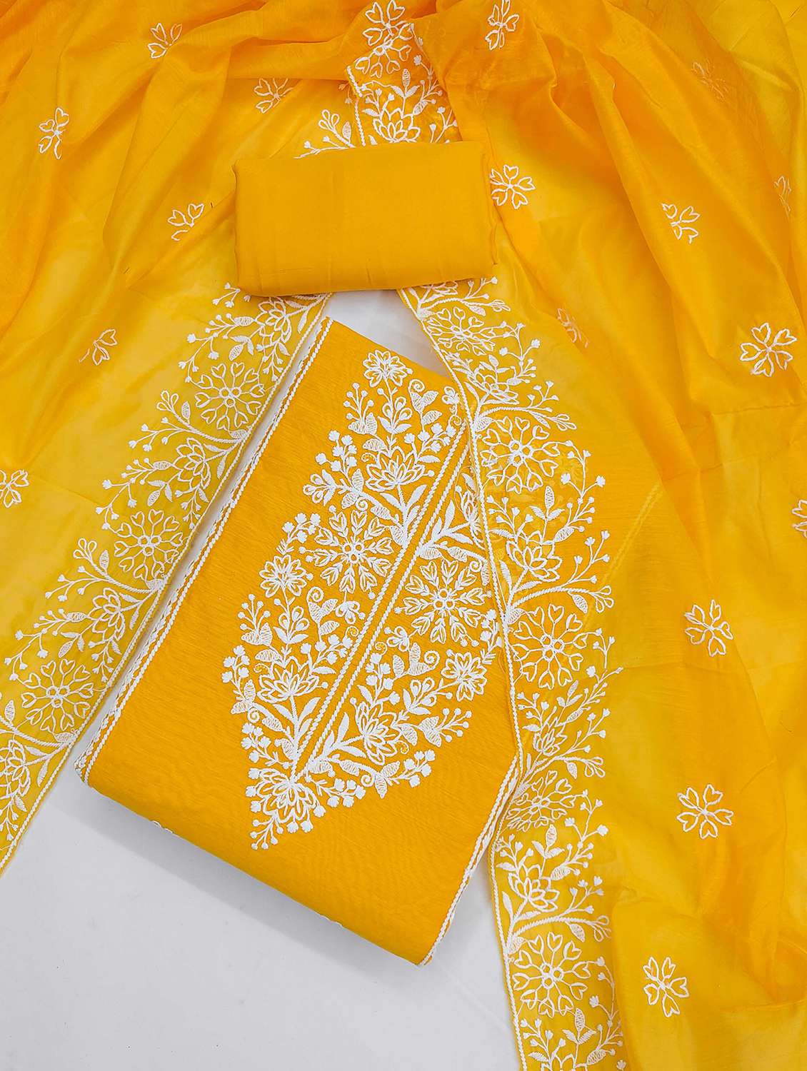 women embroidered unstitched suit set - 21993815 -  Standard Image - 1