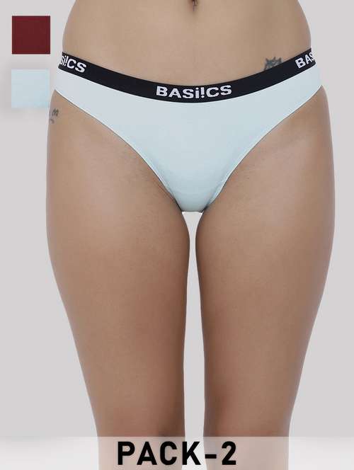women pack of 2 solid low rise bikini panty - 21993835 -  Standard Image - 0