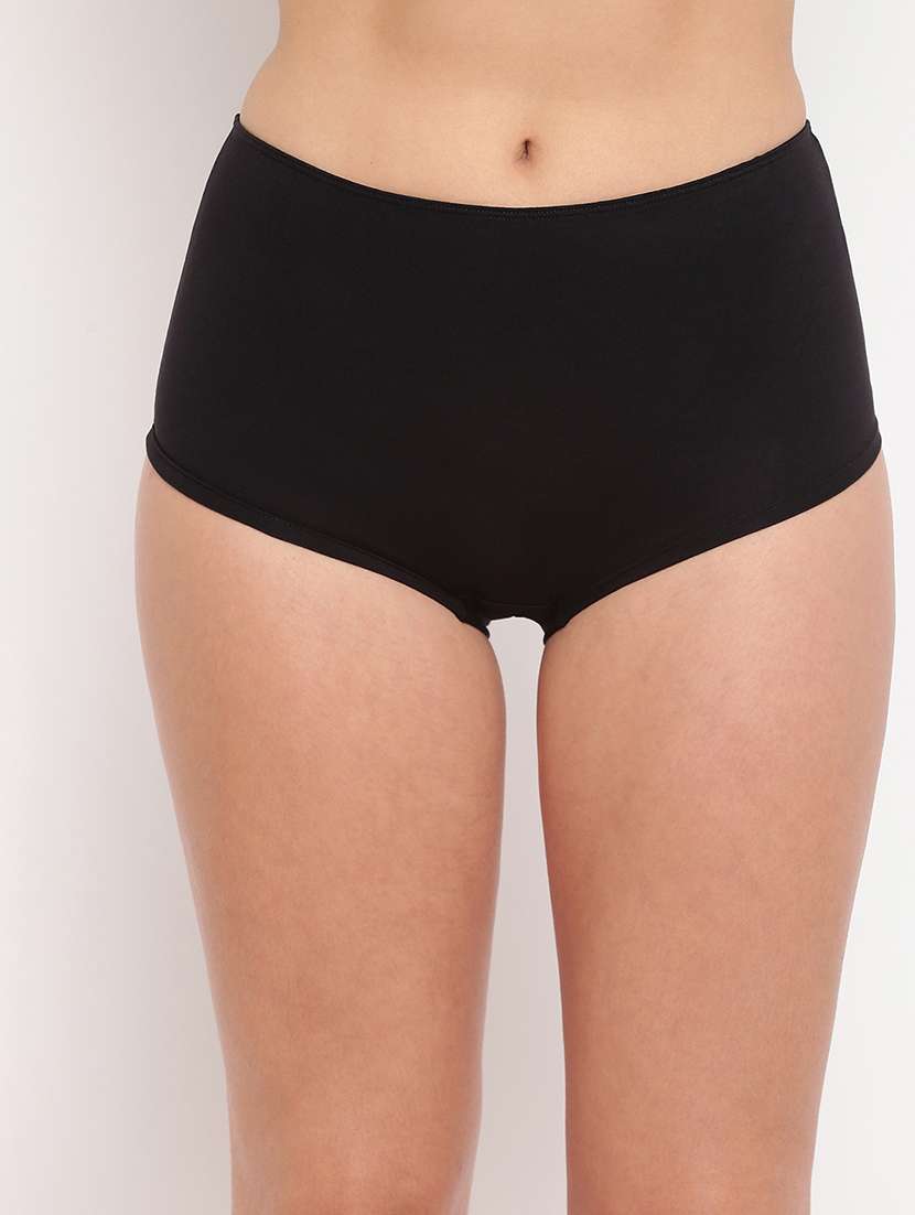 women pack of 3 solid mid rise boy shorts - 21993846 -  Standard Image - 1