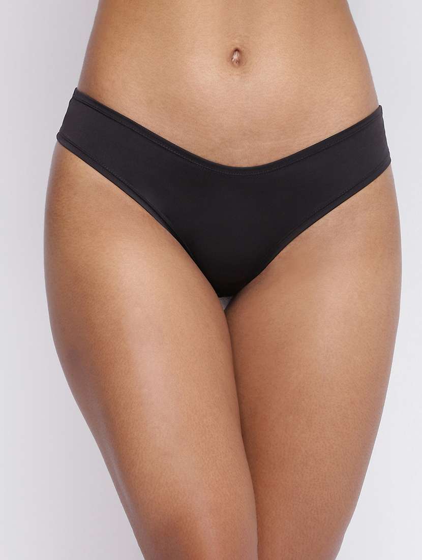 women pack of 5 solid low rise thongs - 21993848 -  Standard Image - 1