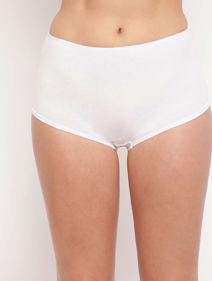 women pack of 5 solid mid rise boy shorts - 21993853 - Standard Image - 1