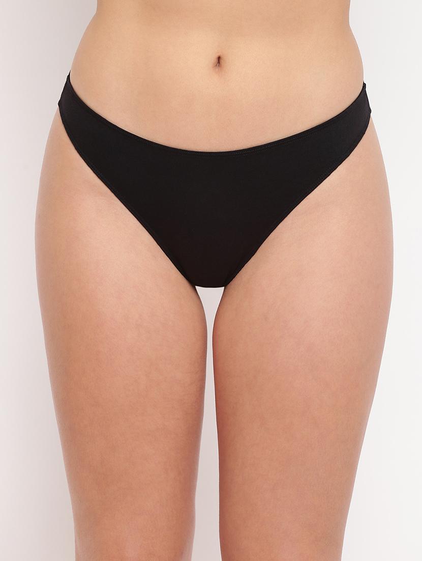 women pack of 5 solid low rise thongs - 21993866 -  Standard Image - 1