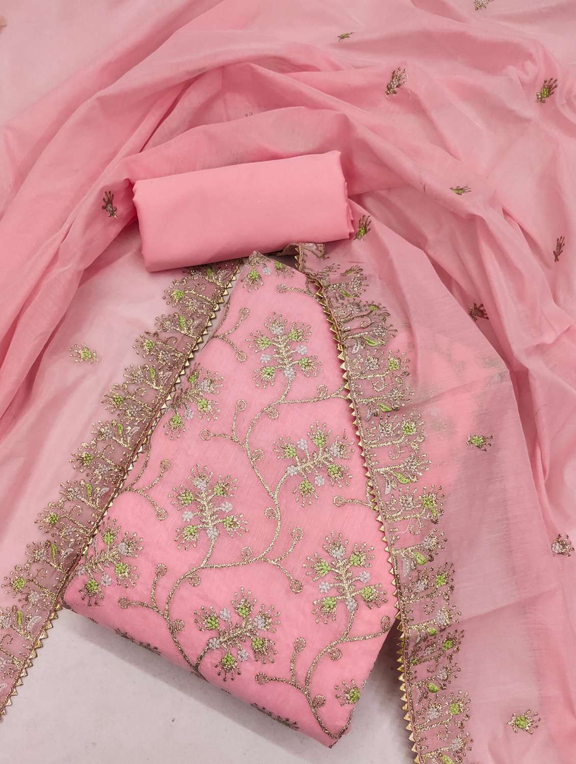 women embellished unstitched suit set - 21993867 -  Standard Image - 1