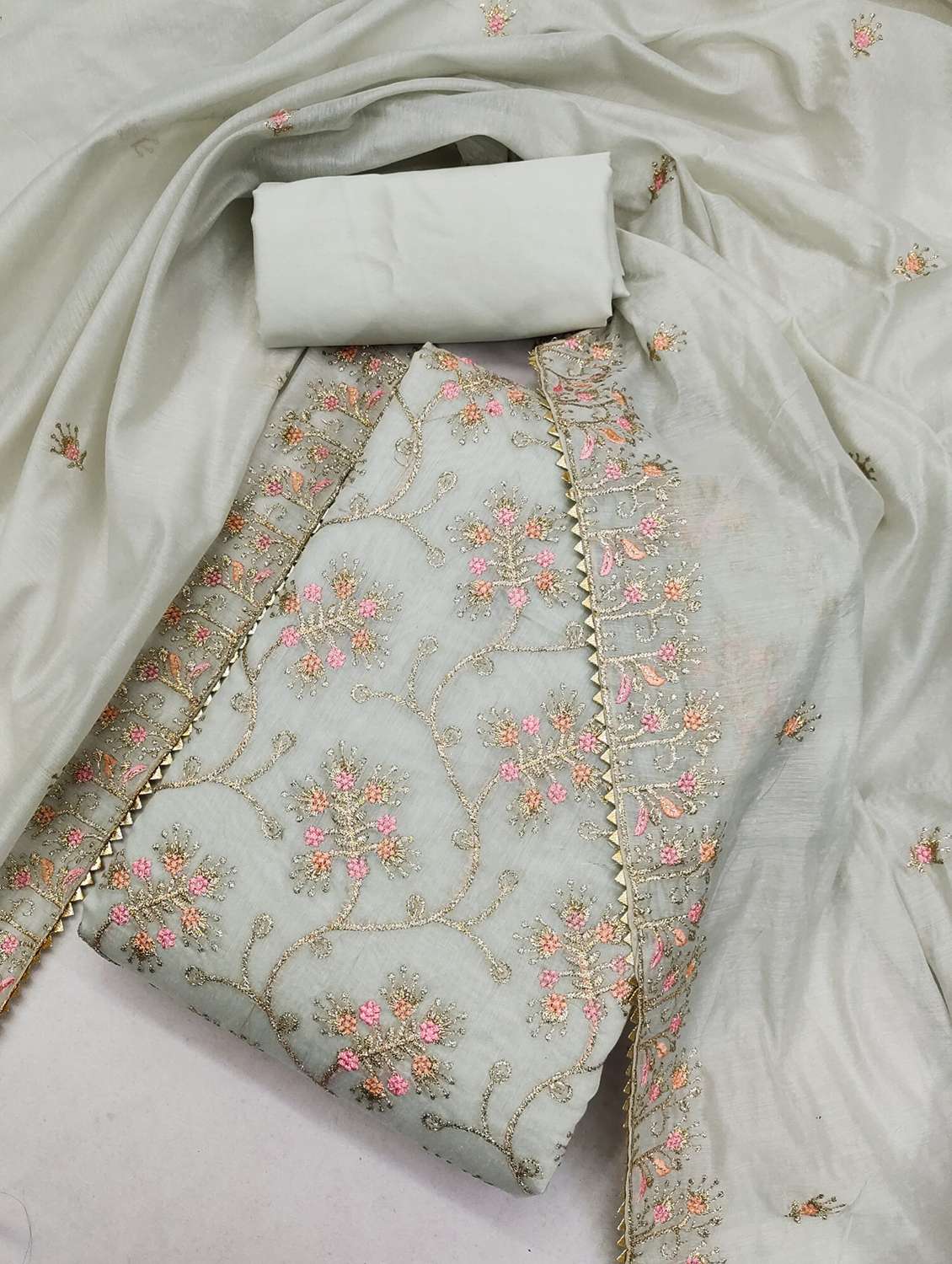 women embellished unstitched suit set - 21993868 -  Standard Image - 1