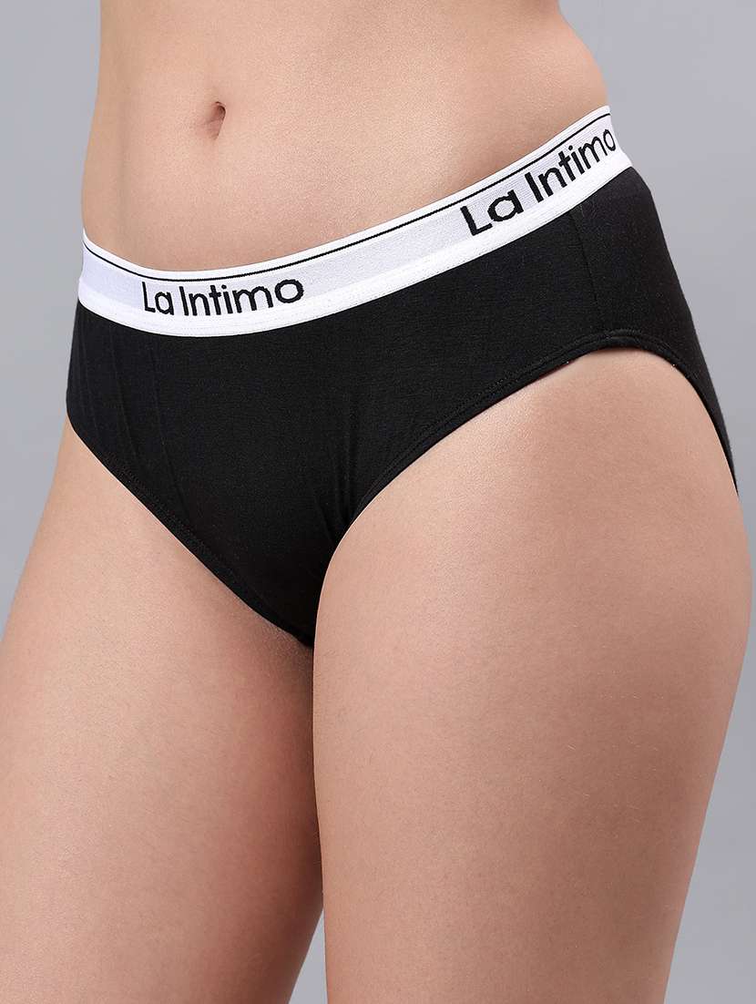 women solid mid rise bikini panty - 21993937 -  Standard Image - 1