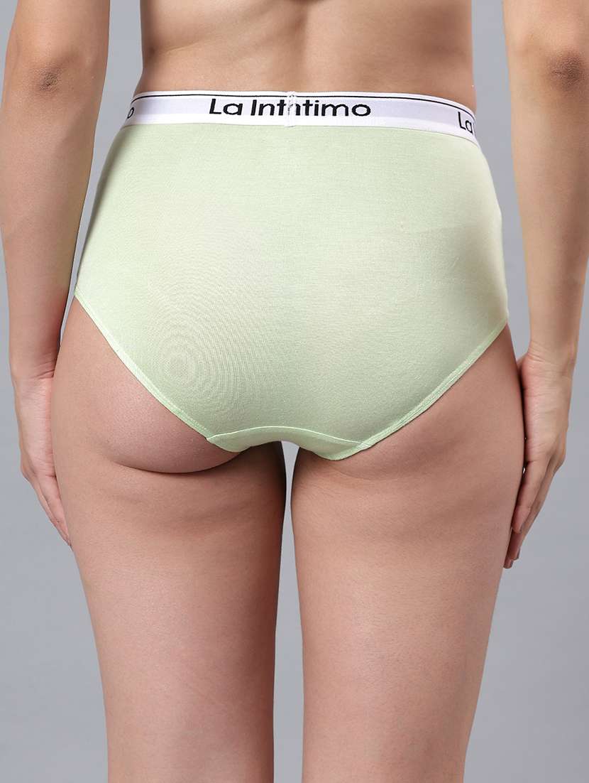 women solid mid rise hipster panty - 21993956 -  Standard Image - 4