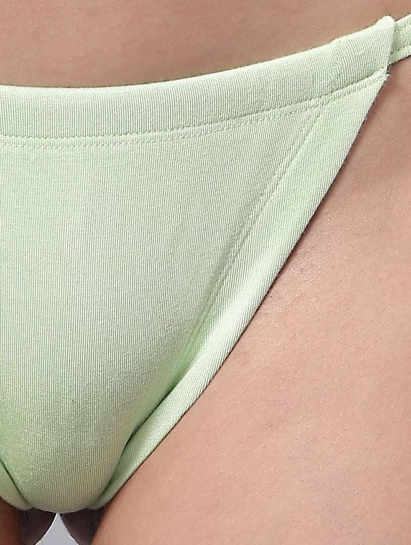 women solid low rise thongs  - 21993961 -  Standard Image - 4