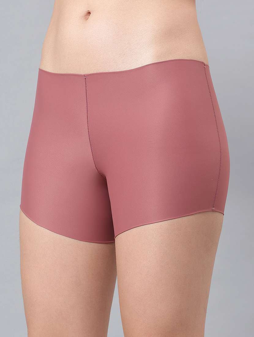 women solid mid rise seamless boy shorts - 21993977 -  Standard Image - 4