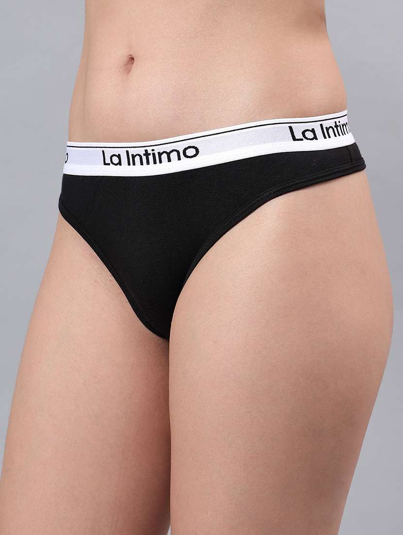 women solid low rise bikini panty - 21993979 -  Standard Image - 1