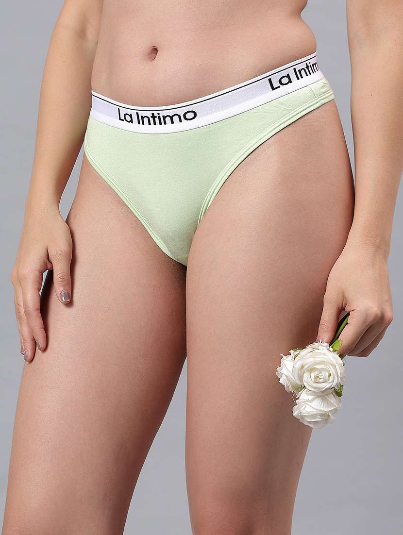 women solid low rise bikini panty - 21993983 -  Standard Image - 1