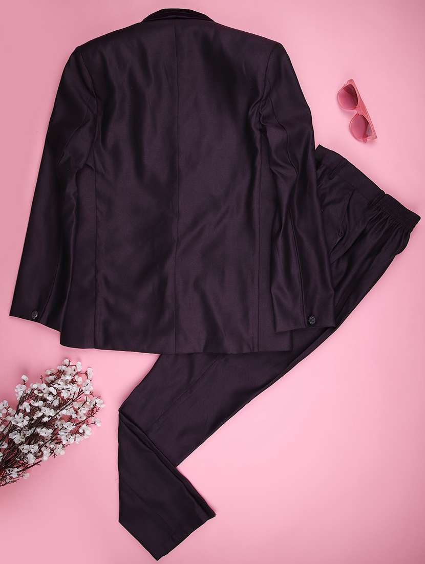 boys solid long sleeve 3 piece suit set - 21994574 -  Standard Image - 1