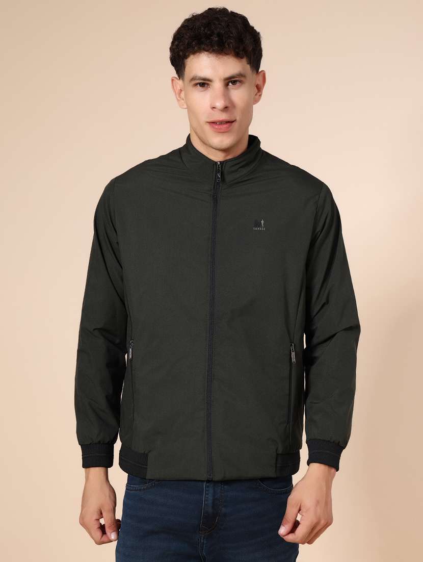 men solid long sleeve casual jacket - 21994661 -  Standard Image - 1