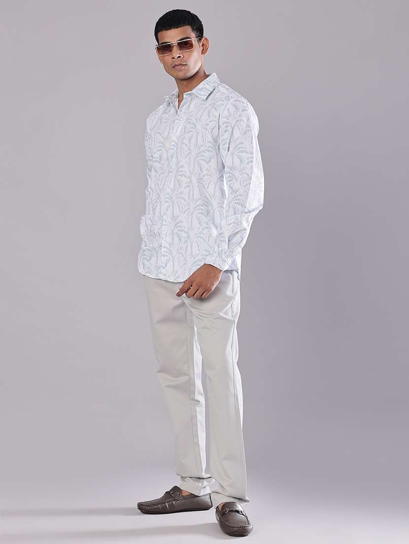 men solid mid rise straight fit chinos  - 21994684 -  Standard Image - 4