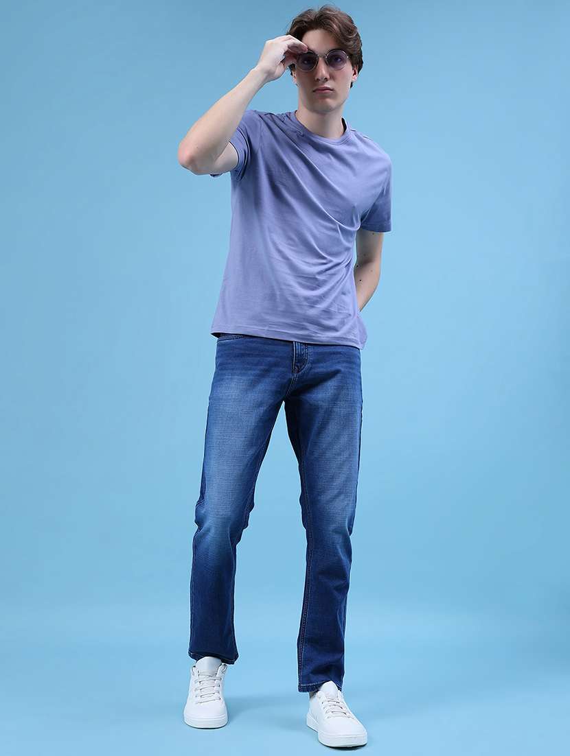 men solid mid rise slim fit jean - 21994697 -  Standard Image - 4