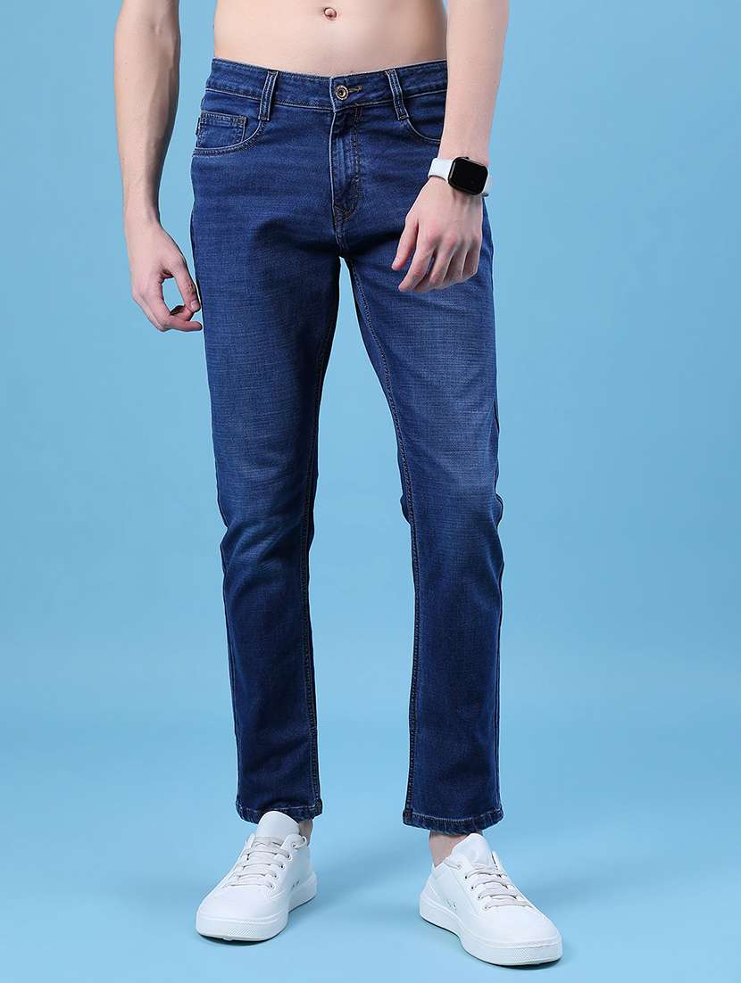 men solid mid rise slim fit jean - 21994698 -  Standard Image - 1