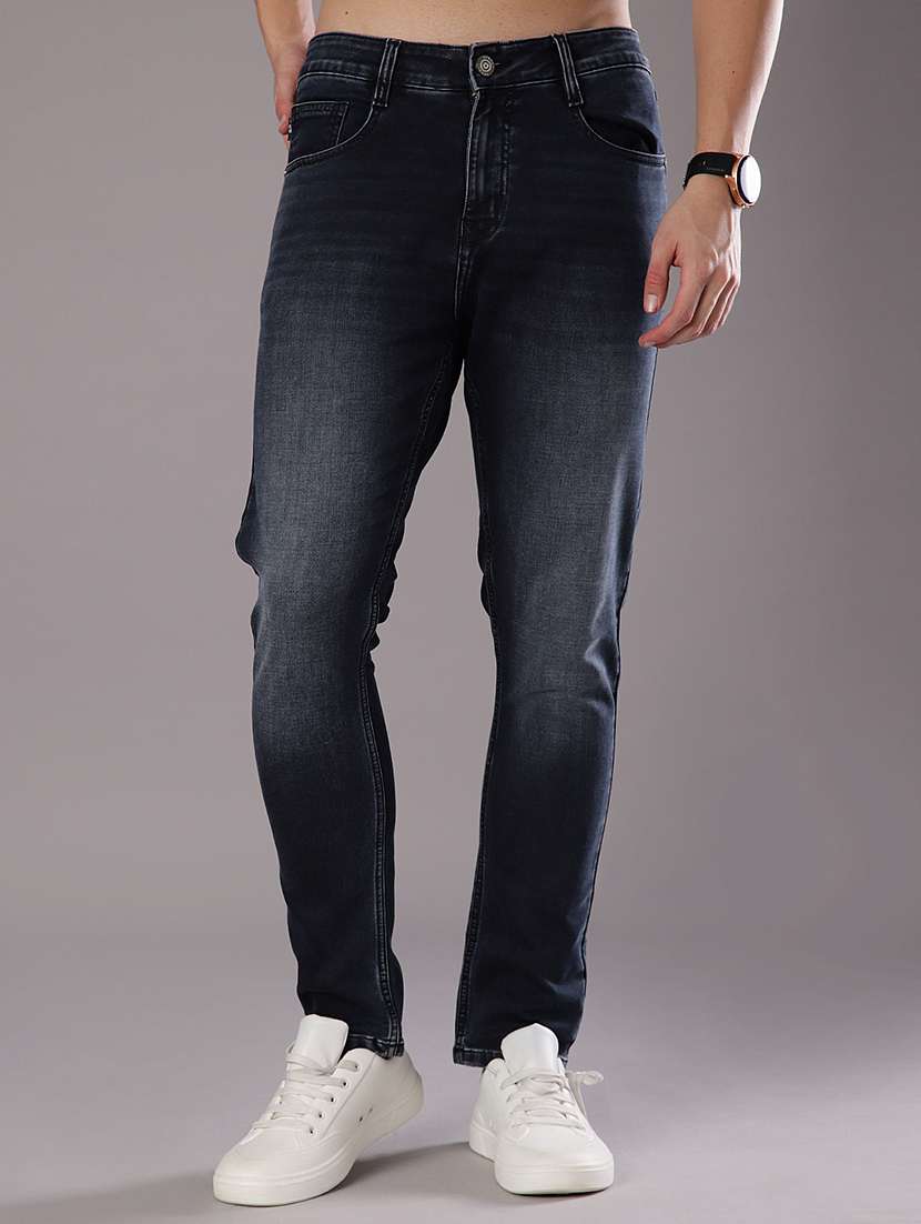 men solid mid rise slim fit jean - 21994708 -  Standard Image - 1