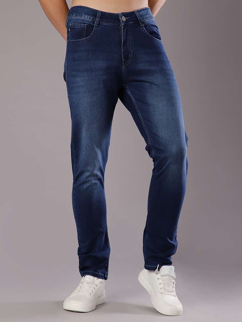 men solid mid rise slim fit jean - 21994710 -  Standard Image - 1