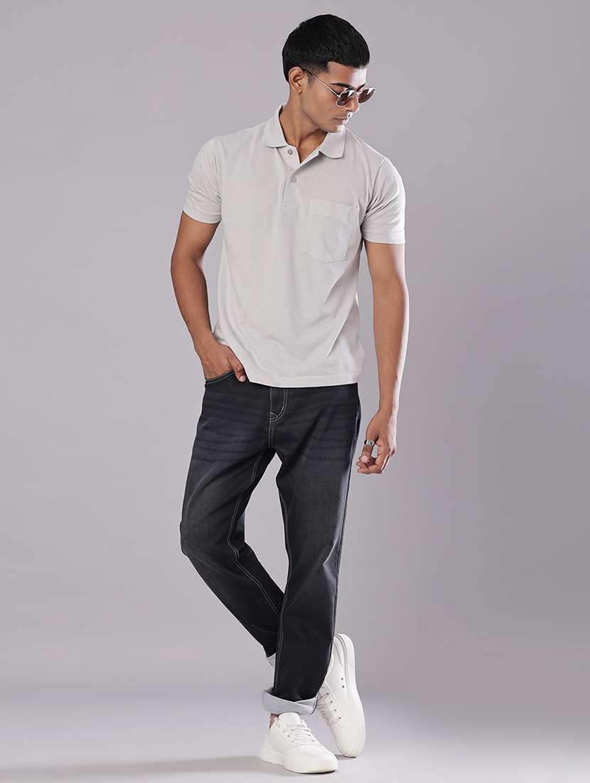 men solid mid rise slim fit jean - 21994714 -  Standard Image - 4