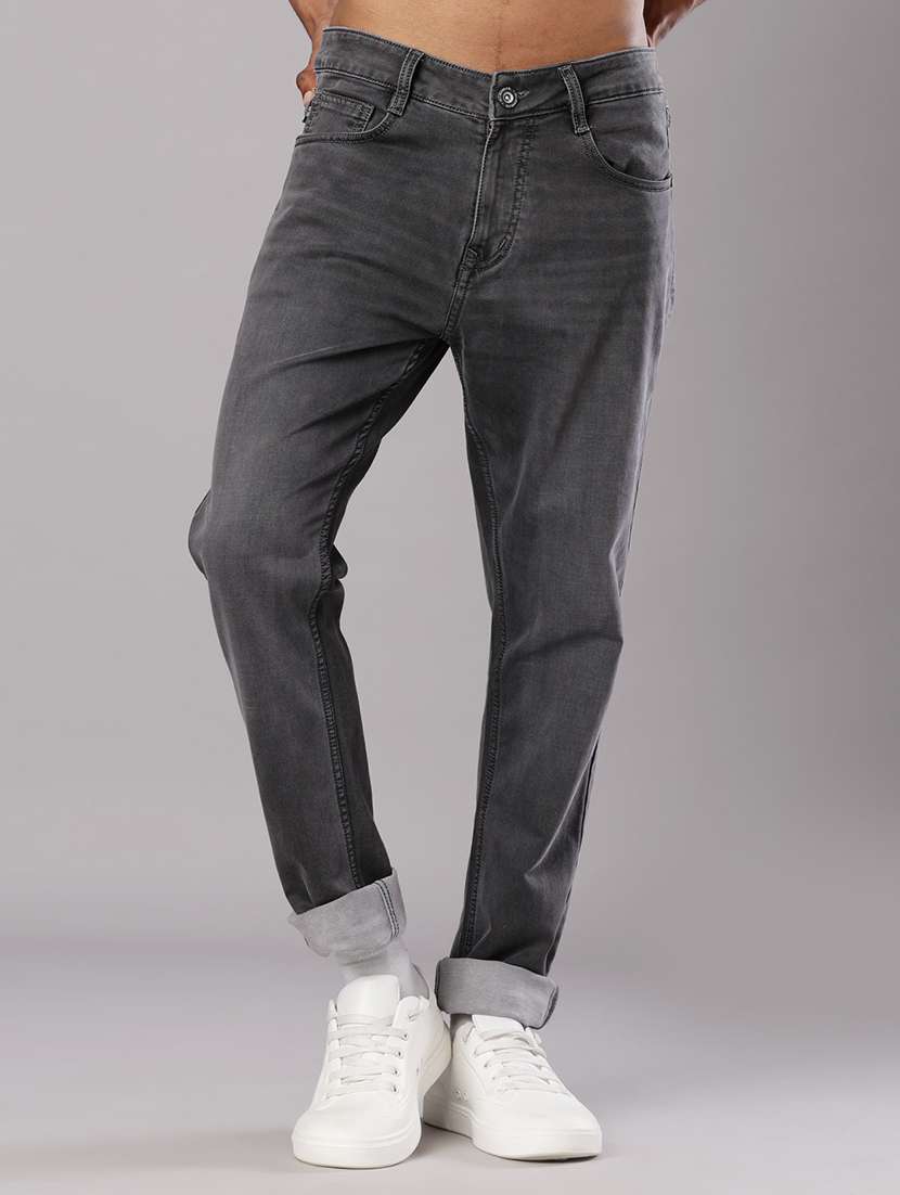 men solid mid rise slim fit jean - 21994715 -  Standard Image - 1
