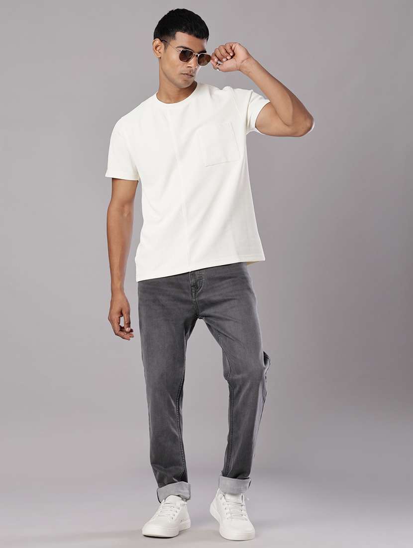 men solid mid rise slim fit jean - 21994715 -  Standard Image - 4