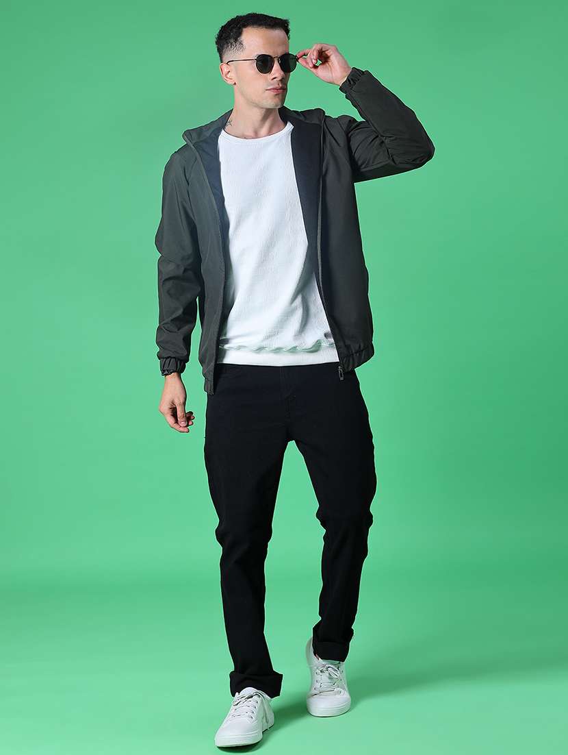 men solid long sleeve casual jacket - 21994833 -  Standard Image - 4